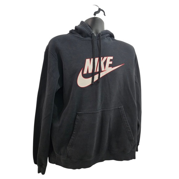 Nike Other - Nike Spellout Pullover Hoodie - Men's Large - Black/Red